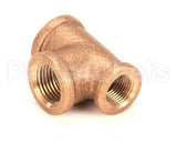 100676 Cleveland Tee;1/2Inx3/8 Inx1/2 In; Brass