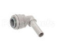 1025.00032.00 Fetco Plug In Elbow, 1/4 Stem Od X 1