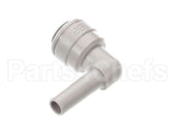 1025.00032.00 Fetco Plug In Elbow, 1/4 Stem Od X 1