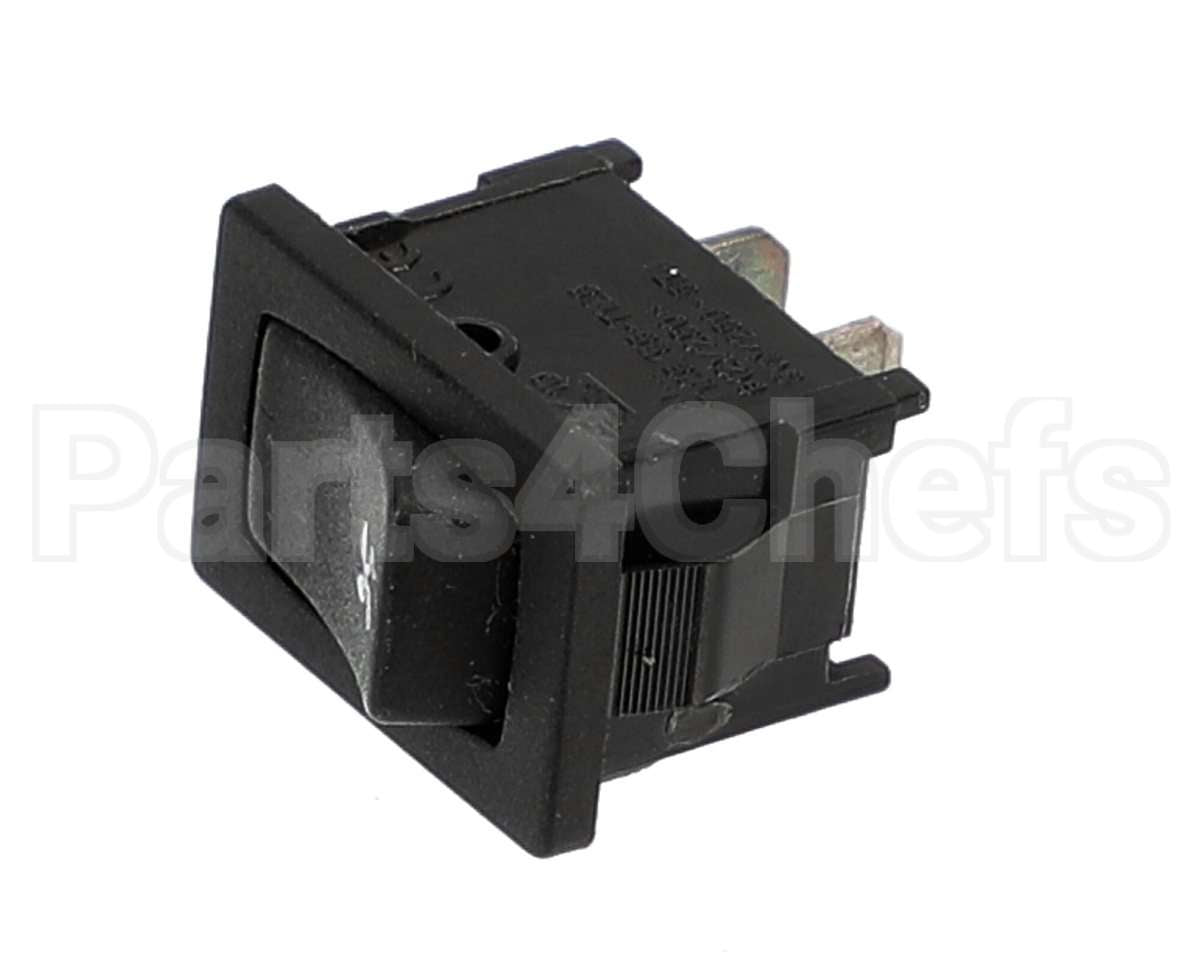 1026317A Perlick Switch, Momentary, Black, Fan Symbol