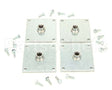 10314-09 Silver King Kit Pad Leg/Caster Undercntr R