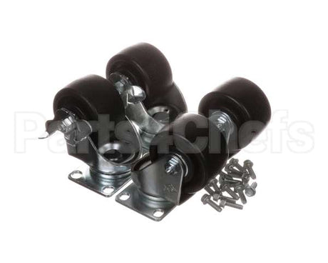 10314-102 Silver King Kit Caster Plate 3 In Wh/4 In
