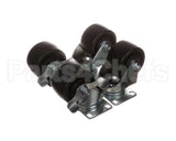 10314-102 Silver King Kit Caster Plate 3 In Wh/4 In