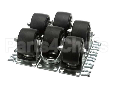 10314-105 Silver King 4'' Caster Plate Kit W/O Brake