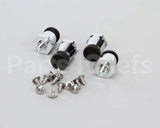 10314-95 Silver King Kit Leg 1In Silver W/ Rubber P