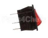 1058.00006.00 Fetco Switch, Power, Rocker Red, Ill