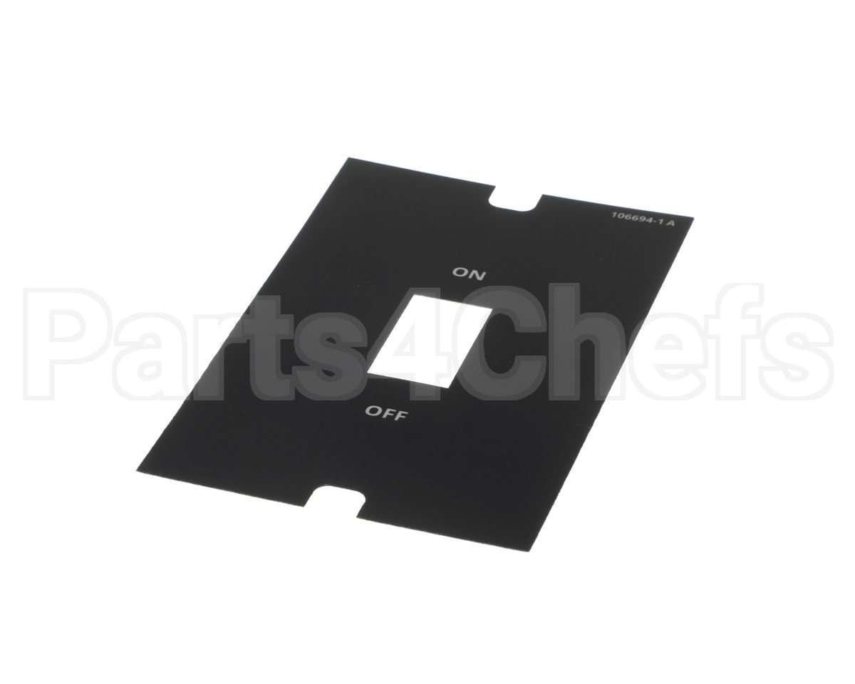 106694 Cleveland Label;Power Control Panel Switch No