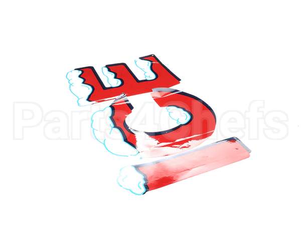 1070074 Leer Decal Ice, Red With Snow Cap (