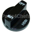 1073498 Compatible Southbend Knob 2 D, Off-High-Low