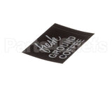 11062.0000 Bunn Decal, Fresh Ground Coffee