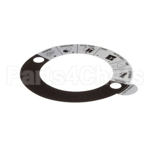 11075.0000 Compatible Bunn Decal, Grind Select-Dial