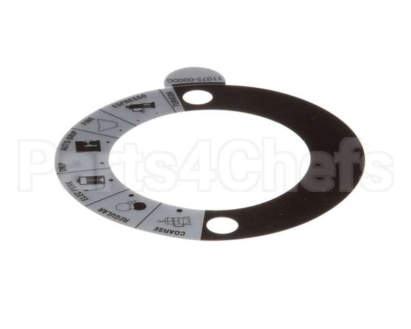 11075.0000 Bunn Decal, Grind Select-Dial