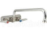 1108 Compatible TS Brass Faucet, 3.5"Wall, 12"Spt, Leadfre