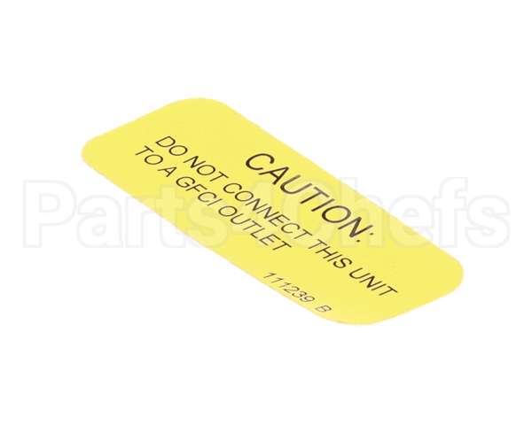 111239 Cleveland Label;Gfci Warning