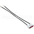 111496-E4 Compatible Vulcan Signal Light 3/8" X 1-5/16" Red 250V