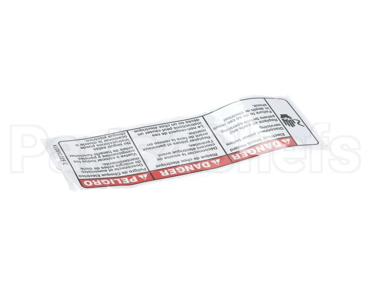 112712 American Dryer Laundry Maytag Electric Danger Label