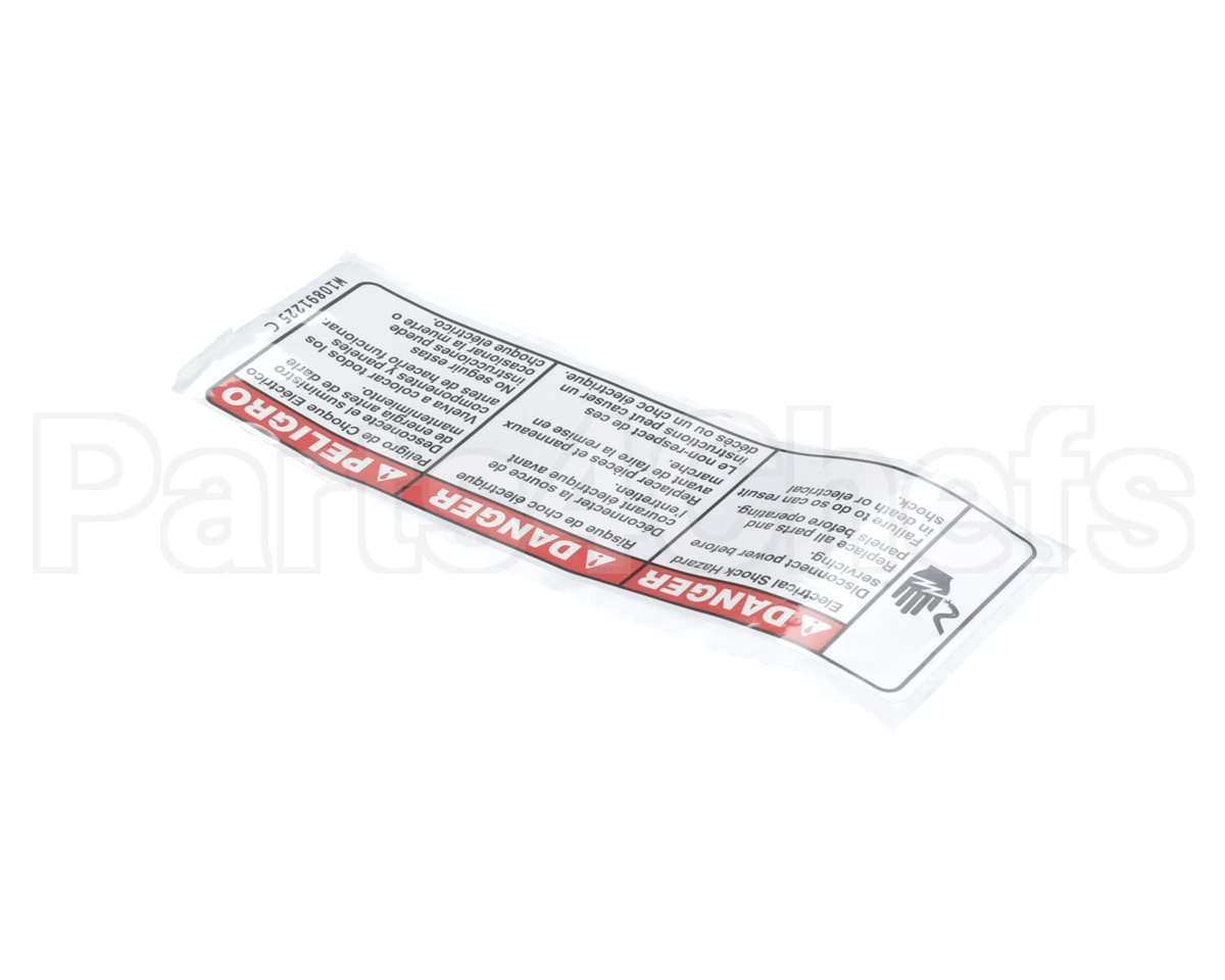 112712 American Dryer Laundry Maytag Electric Danger Label