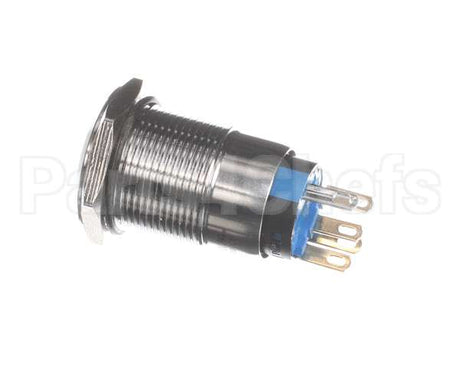 11392 Halton Blue Illum Metal Push Button