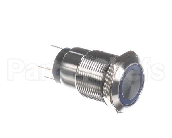 11392 Halton Blue Illum Metal Push Button