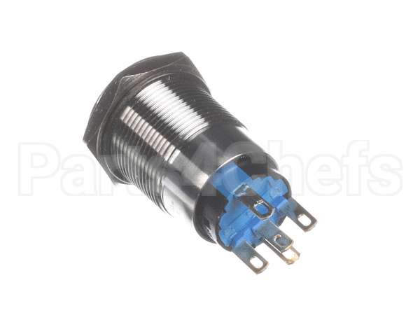 11392 Halton Blue Illum Metal Push Button