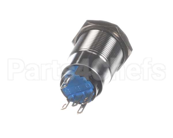 11392 Halton Blue Illum Metal Push Button
