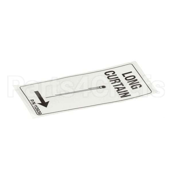 113939 Compatible Champion Label Curtain Lr Long
