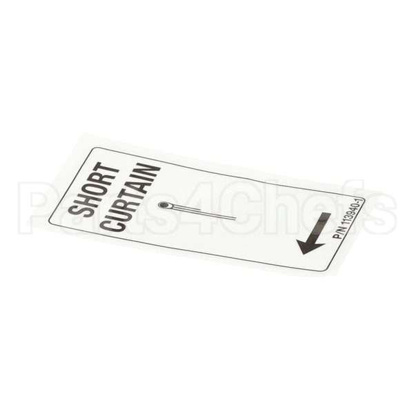 113940-1 Compatible Champion Label Curtain Rl Short