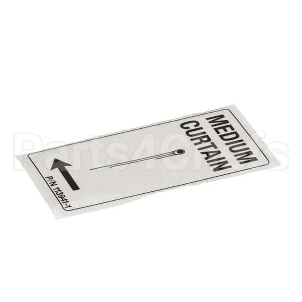 113941-1 Compatible Champion Label Curtain Rl Med 500 Per Rl