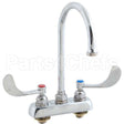 1141-04 Compatible TS Brass Faucet, 4"Dk, Gsnk, Wrstbldhandle