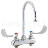 1141-04 Compatible TS Brass Faucet, 4"Dk, Gsnk, Wrstbldhandle