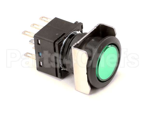 115616 Champion - Moyer Diebel Switch,Pwr,Maint.,Grn Pb,16Mm,Dpdt,Flsh
