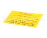 1163932 Southbend Range Label, Parts Service