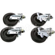 1174265 Compatible Southbend Caster, Stem5"Od, Swvl, Blk, Hd4 2 W/ Brake, 2 W/O B