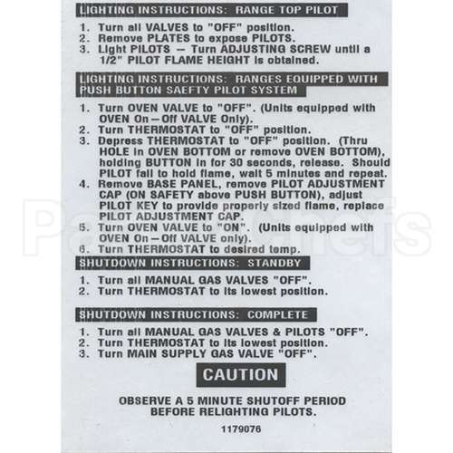 1179076 Compatible Southbend Lighting Instructions -E Nglish