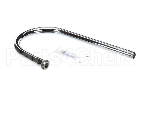 120X T&S Brass Rigid Gooseneck, 5-1/2 Spread, 10-1/4 He