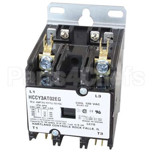 121925-2 Compatible Hobart Contactor 2P 30/40A 120V
