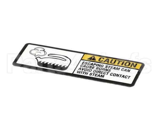122853 Groen Label, Caution Steam
