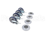 122919 Norlake Caster Grch Kote Lpi Set Of 4