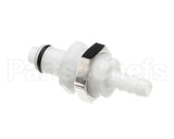 1232-107 Concordia Beverage Connector 1/4 Barb Cpc M