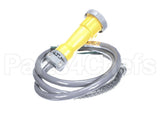 12360-0010 Hubbell Lighting 20A Yellow 3 Wire P&S Dropcord
