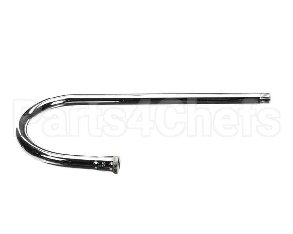 123X T&S Brass Rigid Gooseneck, 5-1/2 Spread, 12-1/2 He