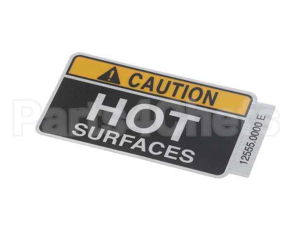 12555.0000 Bunn Decal, Caution Hot Surfaces
