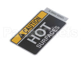 12555.0000 Bunn Decal, Caution Hot Surfaces