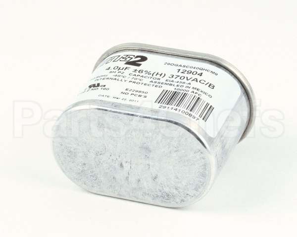 12904 Mars Motors Run Capacitor 4Mfd 370V Oval