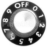 12919 Compatible Savory Knob 1-1/8 D, Off-0-9