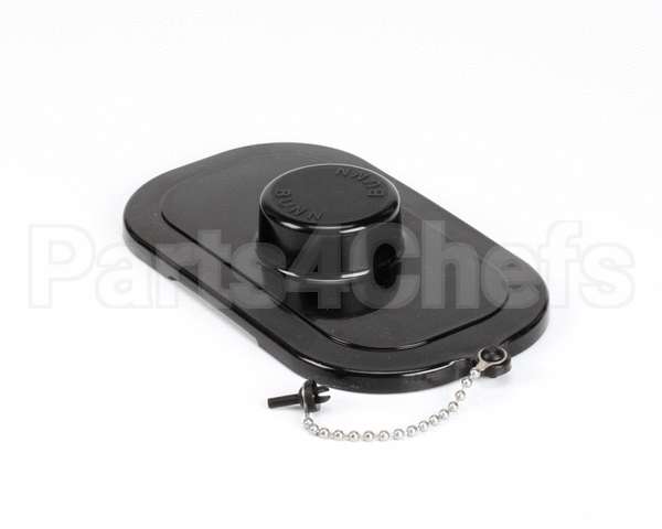 12981.0001 Bunn Lid/Chain Kit, Pour-In Black