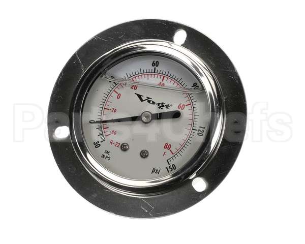 12D2590G08 Vogt Ice Machines Gage, 2.5" Lqd Filled, 30"-150