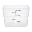 12SFSPP Compatible Midwest Appliance Parts Container Sq 12Qt Semi-Clr