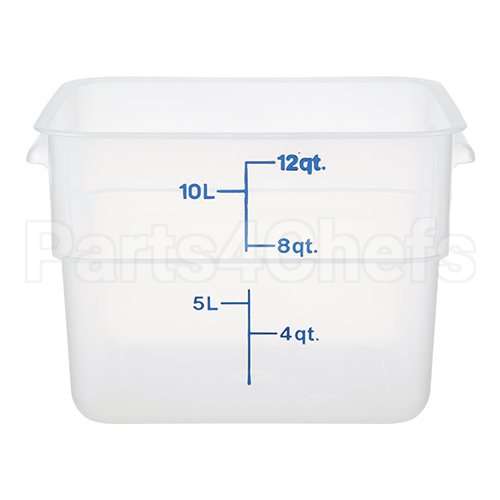 12SFSPP190 Compatible Midwest Appliance Parts Container Sq 12Qt Semi-Clr