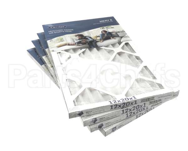 12X20X1-M8-C-P4 Carrier Merv 8 1" Filter Pack